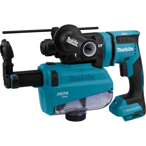 Makita DHR182ZWJU Accu Combi Boorhamer 18v | Zonder accu&apos;s en lader, in Mbox, met stofafzuiging - DHR182ZWJU