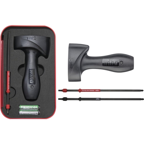 Wiha Momenttestapparaat Torque QuickCheck set | 4-delig | incl. adapterschachten, batterijen en box - 42086 - 42086