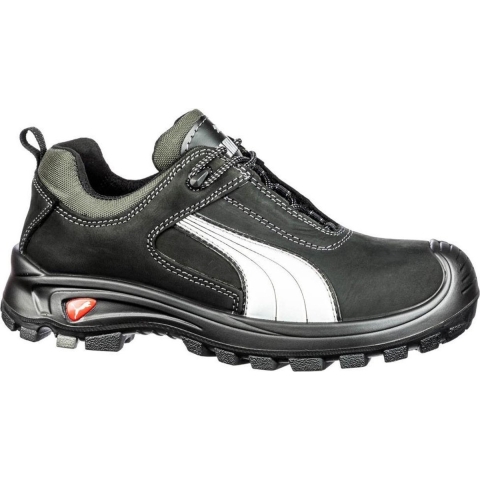 Puma Veiligheidsschoen | maat 47 zwart/wit | S3 CI HI HRO SRC EN ISO 20345 | gevet volledig rundleer | 1 stuk - 64.072.0-47 64.072.0-47