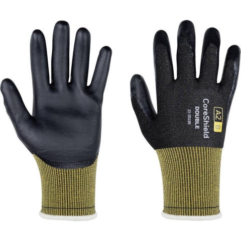 Honeywell Snijbestendige handschoen | maat 11/XXL zwart/geel | PSA-categorie II | EN 388 / EN 407 / EN 420 | 10 paar - 22-2D18B-11/XXL 22-2D18B-11/XXL