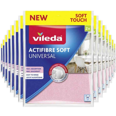 15x Vileda Doek Actifibre Soft Doek 2 stuks