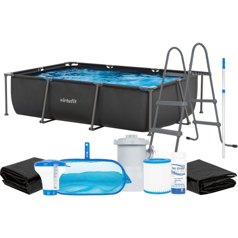 VirtuFit Zwembad Rechthoekig 300x210 cm Compleet pakket