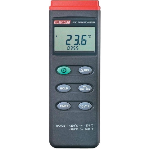 VOLTCRAFT K204 Temperatuurmeter -200 - +1370 °C Sensortype K Datalogger-functie