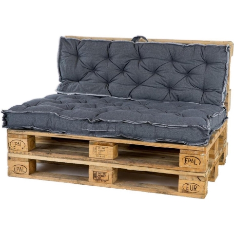 Zit Palletkussen Scandic 80x120 cm Dark Grey - Unique Living