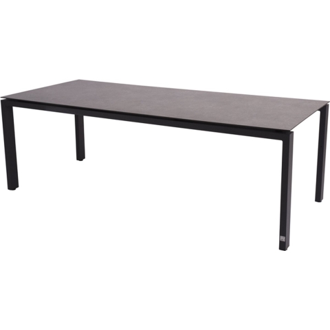 Goa Tafelframe Antracite met HPL Dark Grey tafelblad 220 x 95 cm - 4SO