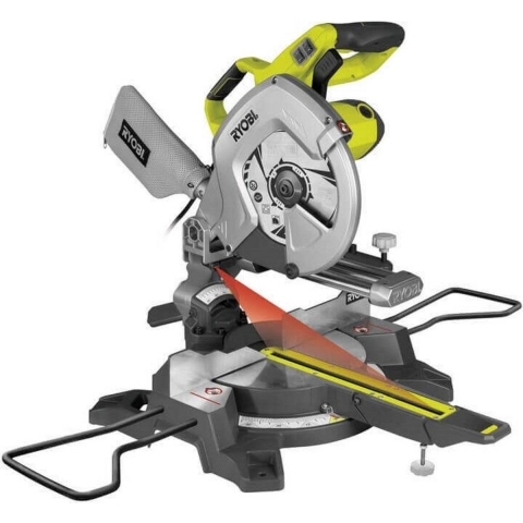 Ryobi EMS254L 2000 W compacte afkort/verstekzaagmachine met laser - 5133001202