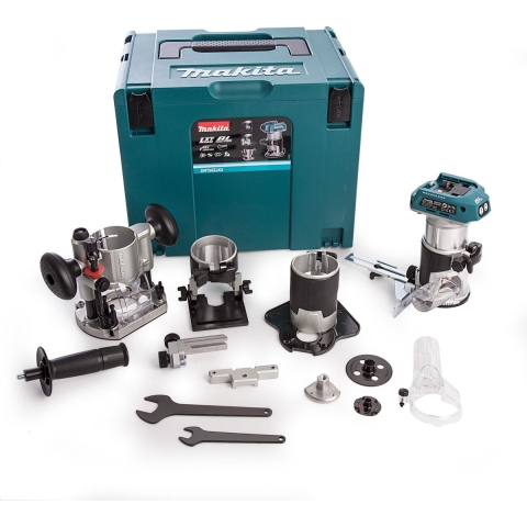 Makita DRT50ZJX3 Accu Freesmachine 18v Li-ion | zonder accu&apos;s en lader in M-box