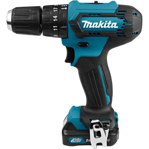 Makita HP333DSAJ | 12 V Max | Klopboor-/schroefmachine | 2,0 Ah accu (2 st) | lader | in Mbox - HP333DSAJ