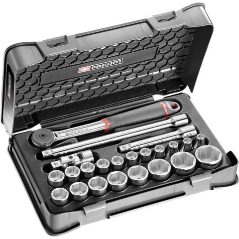 Facom doppendoos 1/2” 6-kant l3 - S.161-3P6PB