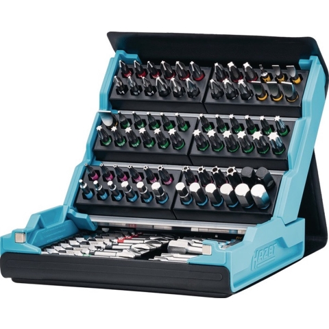 Hazet Bitassortiment SmartCase | 2200SC-3 | 96 stuks | sleuf/PH/PZD/TX/TX | binnenzeskant - 4000829879