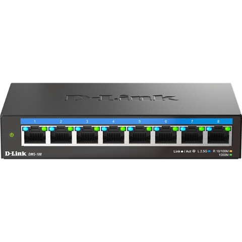 D-Link DMS-108/E Ethernet Switch 8 poorten