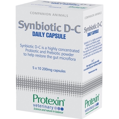 Protexin Synbiotic D-C Capsules voor hond en kat 2 x 50 stuks