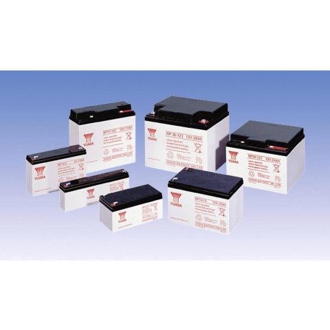 Yuasa NP24-12 Loodaccu 12 V 24 Ah Loodvlies (AGM) (b x h x d) 166 x 125 x 175 mm M5-schroefaansluiting Onderhoudsvrij, VDS-certificering
