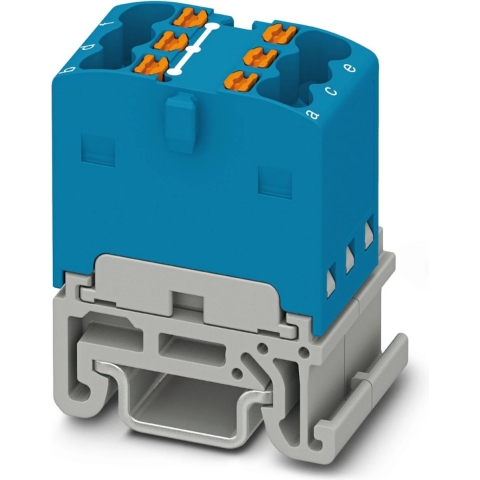 Phoenix Contact PTFIX 6X1,5-NS15A BU 3002919 Verdeelblok Aantal polen: 6 0.14 mm² 1.5 mm² Blauw 20 stuk(s)