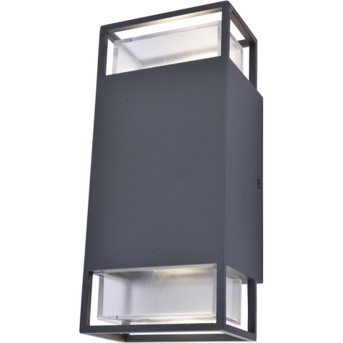 Lutec RIDGE 5107101118 Buitenlamp (wand) GU10 Antraciet