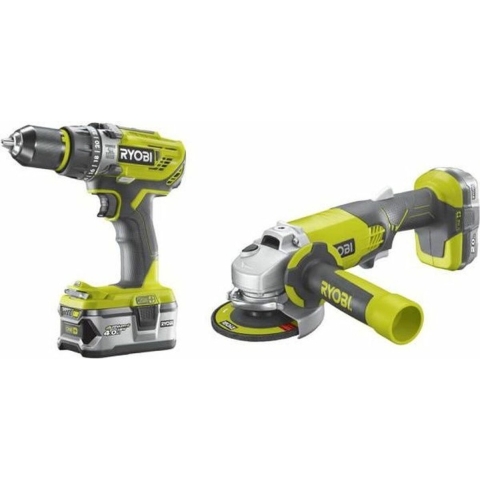 Ryobi R18PDAG-242S | ONE+ 18V Accu 2-delig Combokit | Inclusief 2 accu&apos;s en lader 5133003842