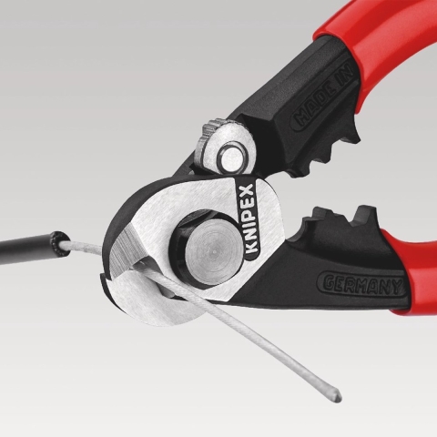 Knipex Staaldraadschaar gepol./comfort TT - 95 62 190 T BK - 9562190TBK