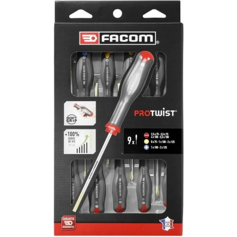 Facom Schroevendraaierset Protwist 9 Delig - AT.9PB - AT.9PB