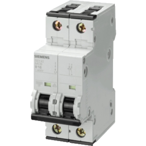 Siemens 5SY45027 5SY4502-7 Zekeringautomaat 2 A 230 V, 400 V