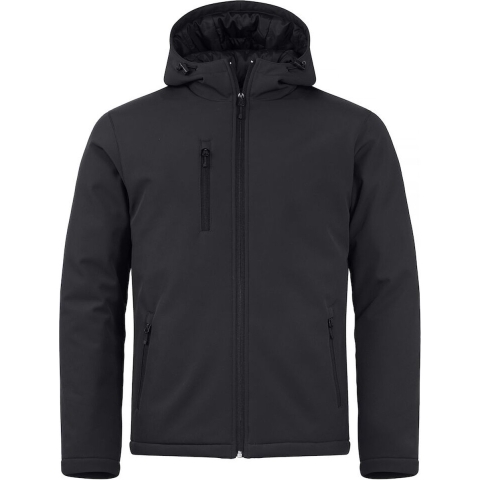 Clique 020952 Padded Hoody Softshell - Zwart - 3XL