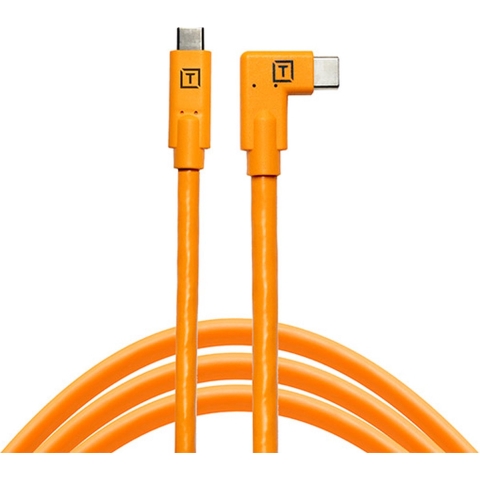 Tethertools TetherPro USB-C to USB-C Right Angle - Orange