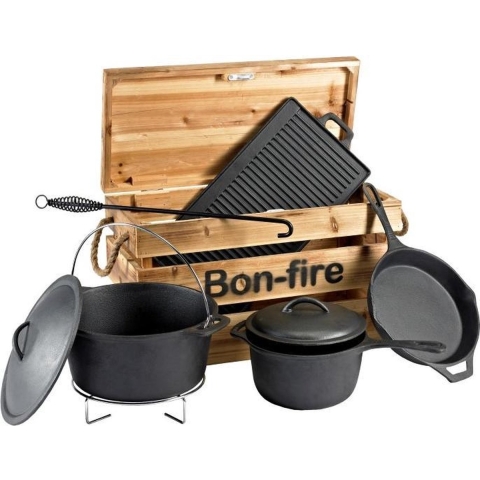 Bon Fire Gietijzeren Kookset