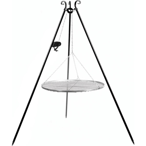 CookKing Driepoot 180 cm met RVS Grillrooster + Katrol-60
