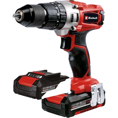 Einhell Power X-Change TE-CD 18/2 Li-i +64 (2x2,0 Ah) Accu-klopboor/schroefmachine 2 snelheden Incl. 2 accus