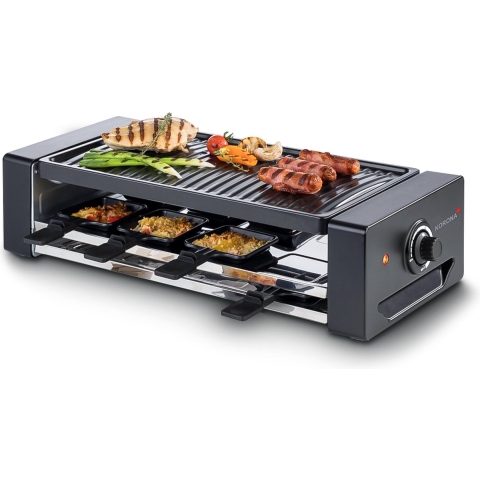 Korona 45070 Gourmetstel 8 pannen Zwart, Zilver