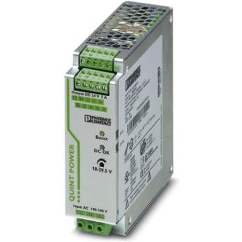Phoenix Contact QUINT-PS/1AC/24DC/5 DIN-rail netvoeding 24 V/DC 5 A 120 W Aantal uitgangen: 1 x Inhoud: 1 stuk(s)