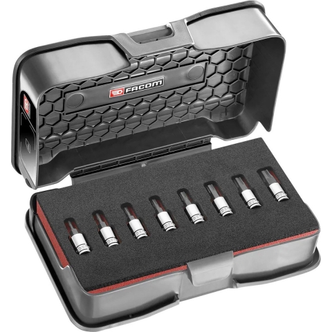 Facom R.PE360J22 | 8-DELIGE | 1/4 "| BITDOPPEN | SET | 2-8MM - RTM.J8MGRPPB