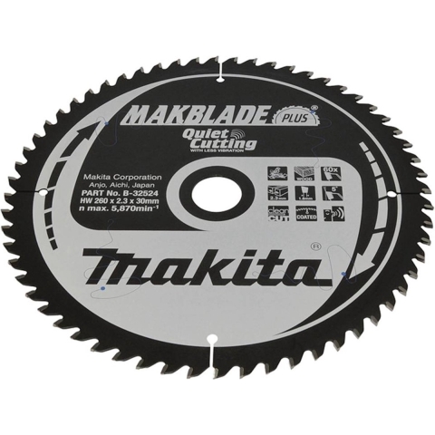 Makita Accessoires Afkortzaagblad | Hout | 260x30 60T - B-32524