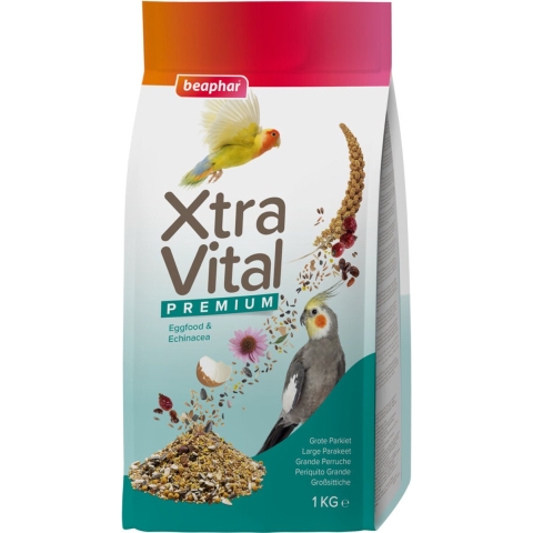 5x Beaphar XtraVital Grote Parkiet 1 kg
