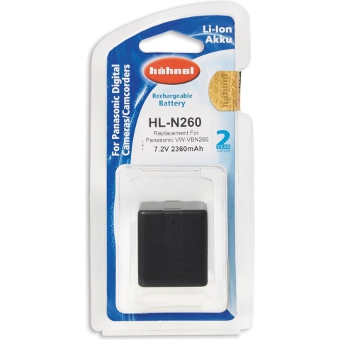 Hähnel Fototechnik HL-N260 Camera-accu Vervangt originele accu VW-VBN130, VW-VBN130E, VW-VBN130K, VW-VBN260, VW-VBN260E, VW-VBN260K, VW-VBN390, VW-VBN390E,