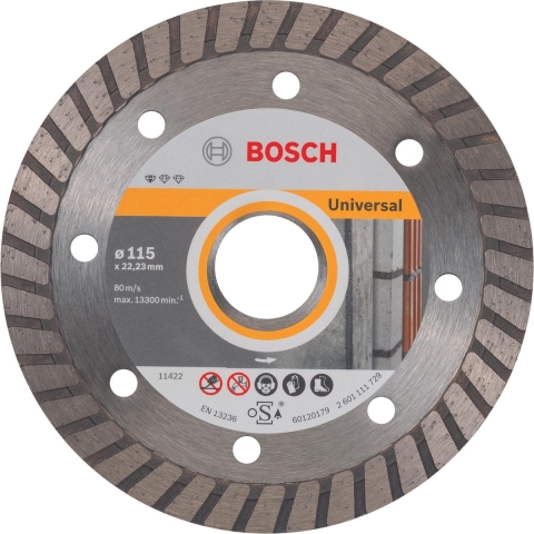 Bosch Accessoires Diamantdoorslijpschijf Standard for Universal Turbo 115 x 22,23 x 2 x 10 mm 10st - 2608603249