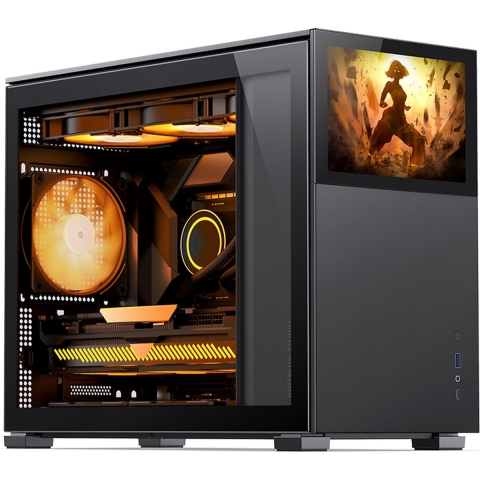 Jonsbo D31 Screen Micro-tower PC-behuizing Zwart