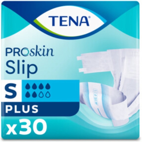 3x TENA Slip Plus Small ProSkin Small 30 stuks