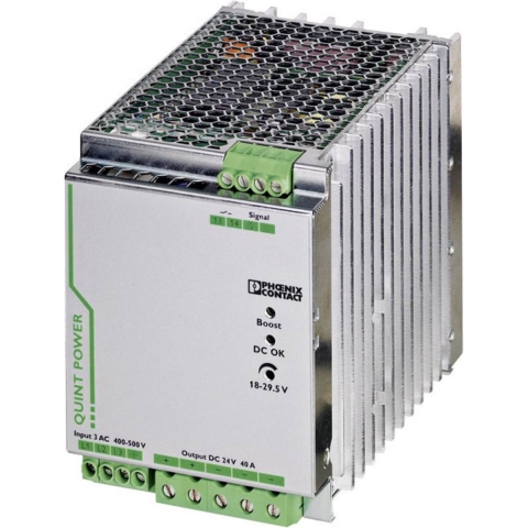Phoenix Contact QUINT-PS/3AC/24DC/40 DIN-rail netvoeding 24 V/DC 40 A 960 W Aantal uitgangen: 1 x Inhoud: 1 stuk(s)