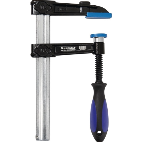Promat Schroefklem van tempergietwerk | spanwijdte 600 mm werkbereik 175 mm | 3-componentengreep | 35 x 9 mm - 4000831320 4000831320