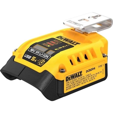 DeWalt 18V XR USB Laadadapter - DCB094K-QW - DCB094K-QW