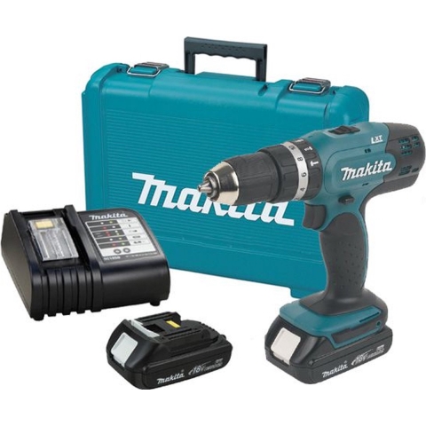 Makita DHP453SYE 18 V Li-ion klopboormachine in koffer | 2 accu&apos;s