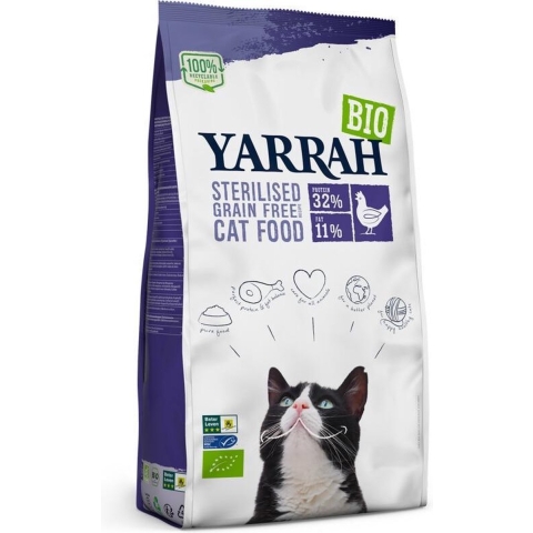 6x Yarrah Biol Kattenvoer Sterilised 700 gr