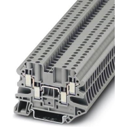 Phoenix Contact 3044542 Doorgangsserieklem 5.2 mm Schroeven Grijs 50 stuk(s)