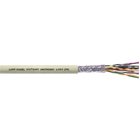 LAPP 35820-100 Datakabel UNITRONIC LIYCY (TP) 2 x 2 x 0.75 mm² Grijs 100 m
