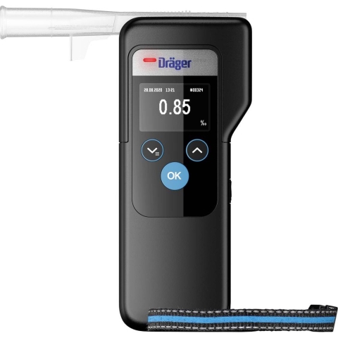 Dräger Alcotest 6000 Alcoholtester Zwart 0.00 tot 5.00 ‰ Alarm, Incl. display