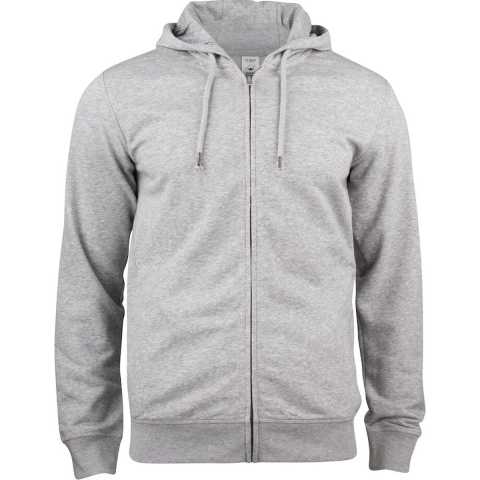 Clique 021004 Premium OC Hoody FZ - Grijsmelange - XL