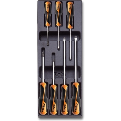 Beta Harde voorgevormde inzetbakken met assortiment gereedschap T208 - 024240208