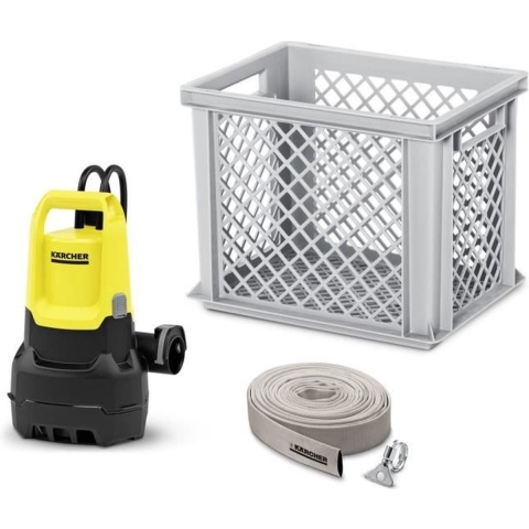 Karcher SP 16.000 Flood Box | Dompelpomp voor vuil water | incl. 10 m Evacuation Hose + PE Box - 1.645-831.0
