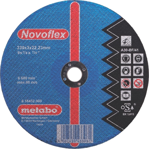 Metabo Accessoires Doorslijpschijf Ø 115x2,5x22,2 staal Novoflex - 25 stuks - 616454000