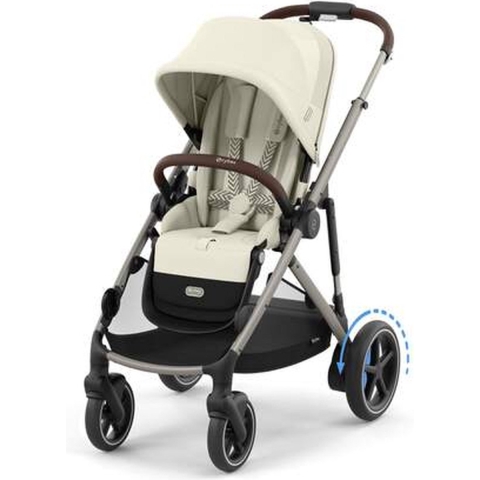Cybex e-Gazelle S Kinderwagen - Taupe Frame - Seashell Beige